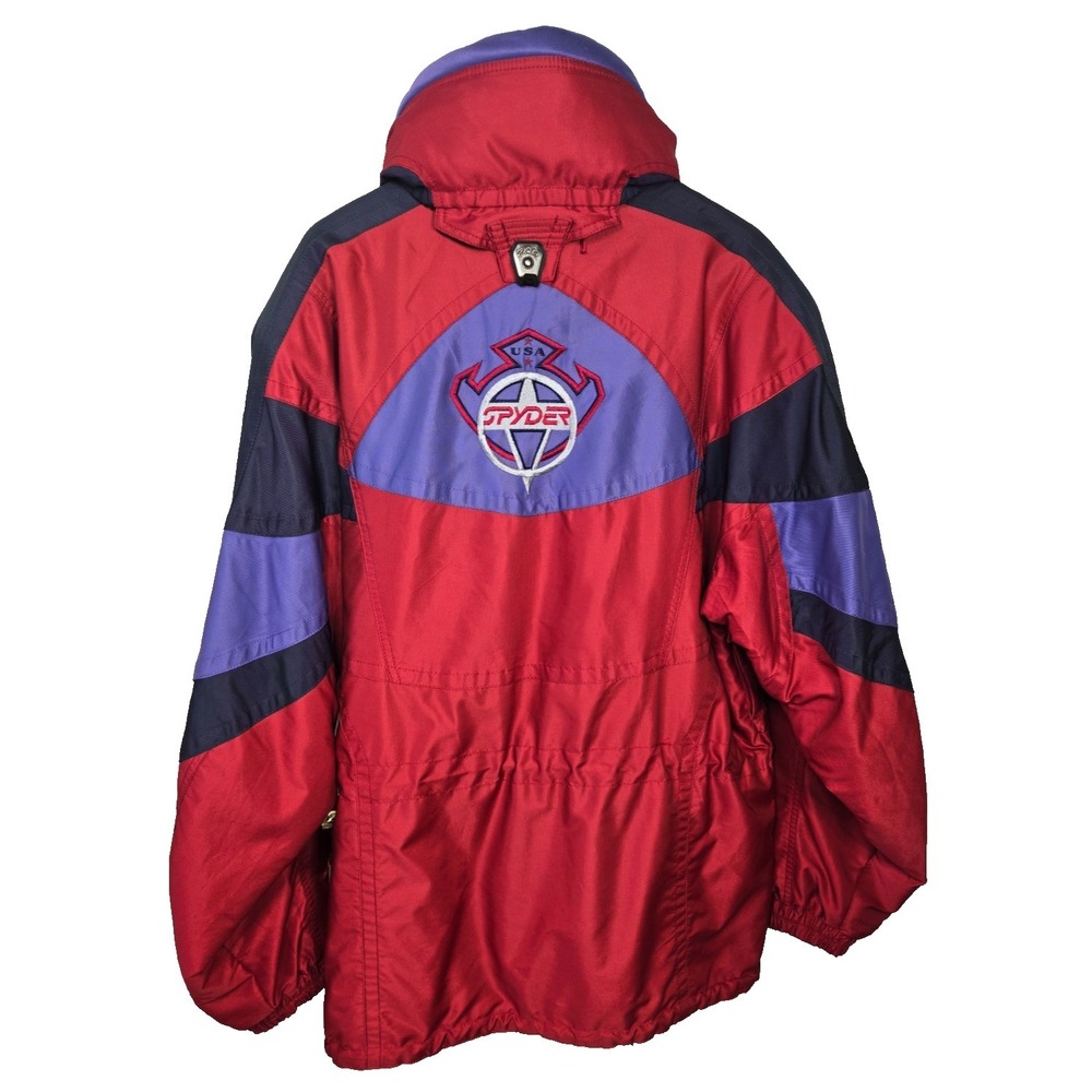 Vintage 90's Spyder USA Entrant GII Thinsulate Lite Loft Ski Jacket Men's L Red - Picture 4 of 16